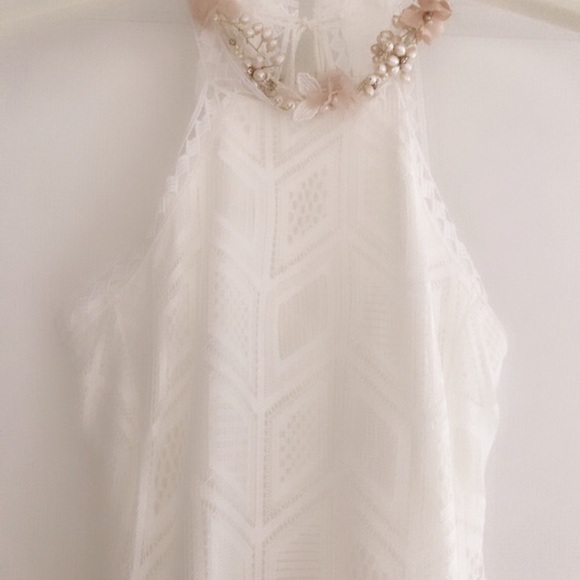 RARE Bohemian maxi dress white xs - Picture 4 of 13